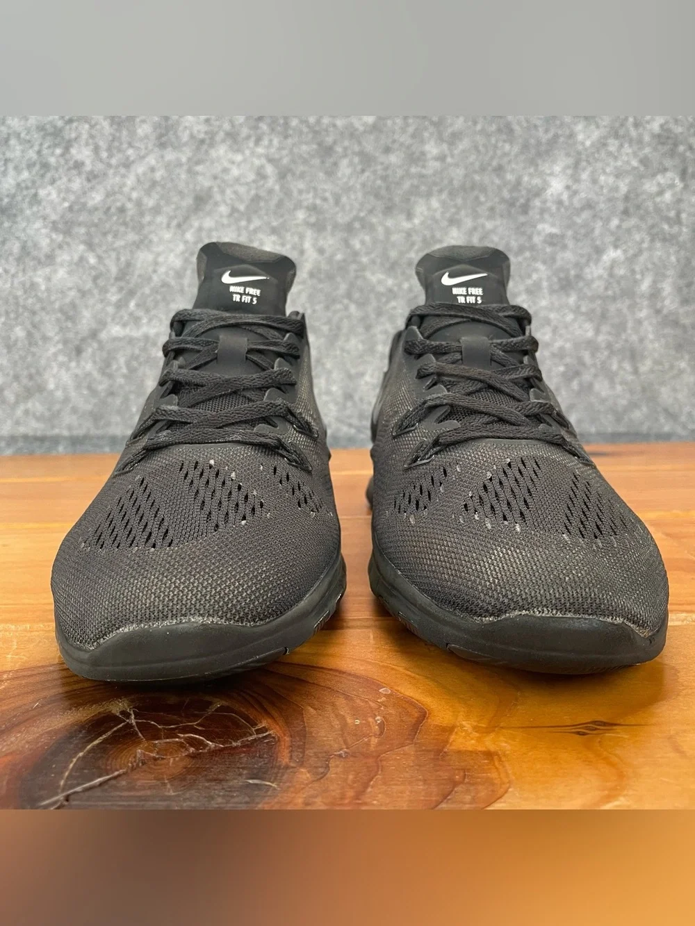 Nike Free 5.0 TR Fit 5 Shoes Womens‎ Size 7.5 Triple Black Running Comfort Gym